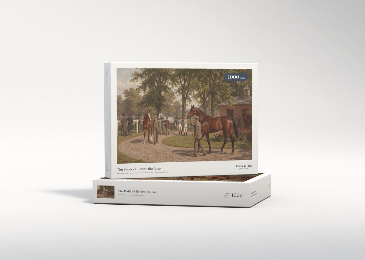 The Paddock Before the Race jigsaw puzzle - gift box