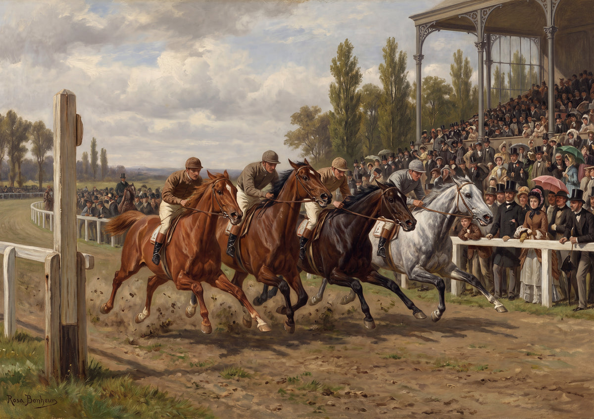 Thoroughbreds at the Finish Line jigsaw puzzle
