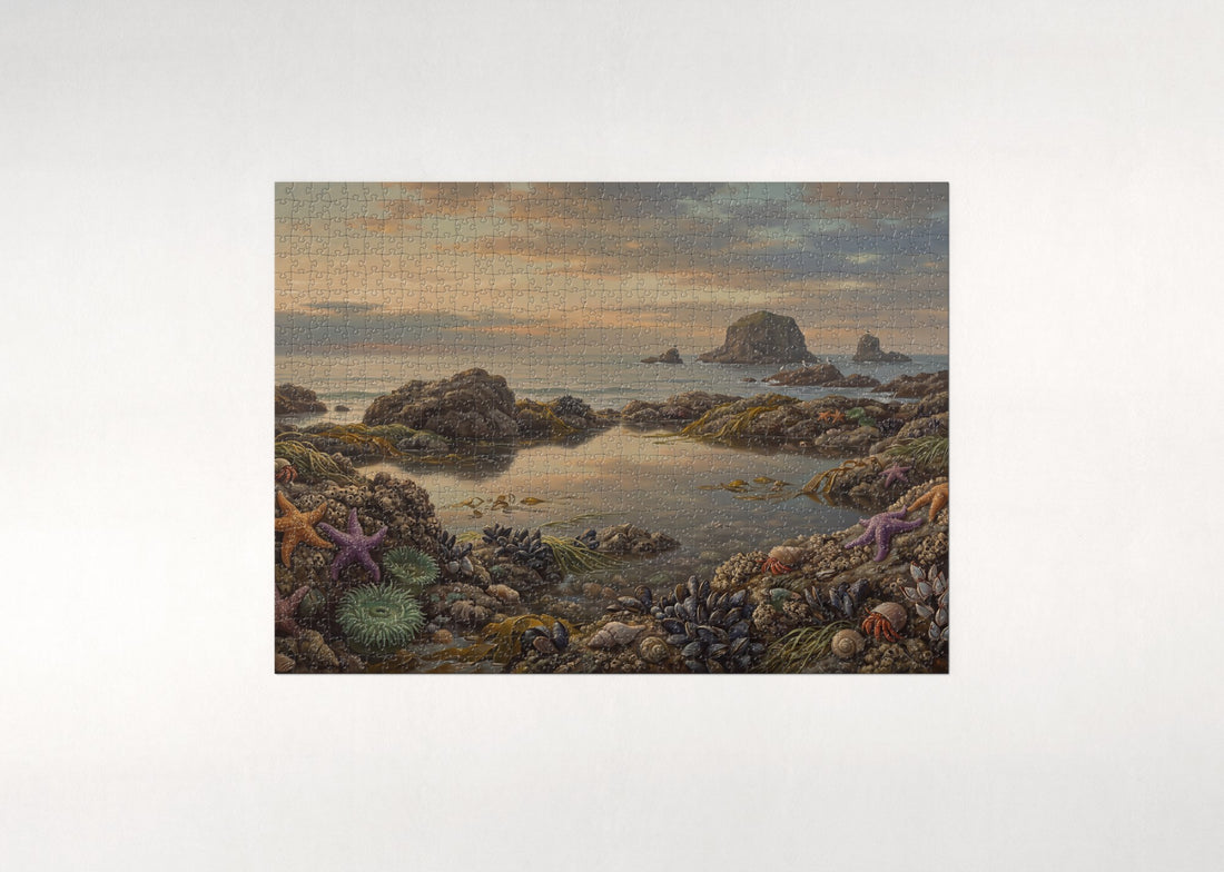Tide Pool at Low Tide jigsaw puzzle - gift box