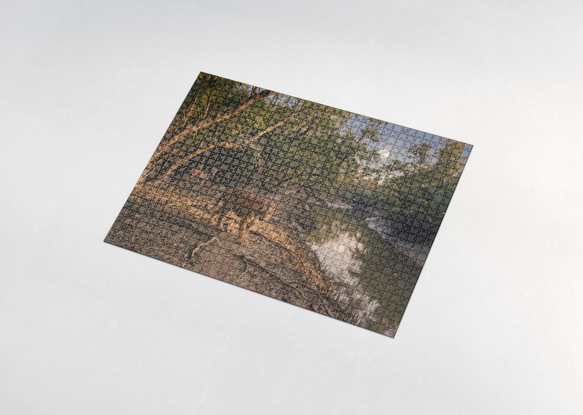 Tiger in the Night Jungle jigsaw puzzle - assembled puzzle