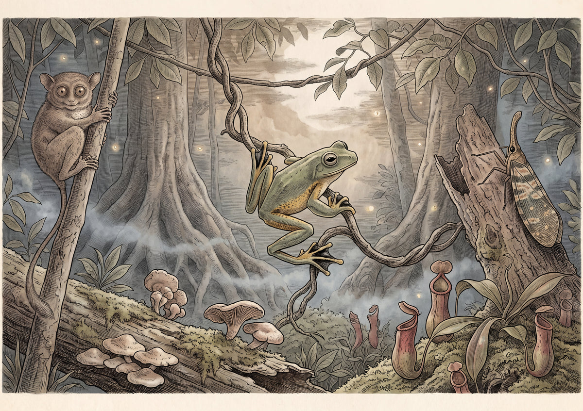 Tree Frog at Night in the Jungle jigsaw puzzle
