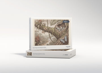 Tree Frog in the Rainforest Rain jigsaw puzzle - gift box
