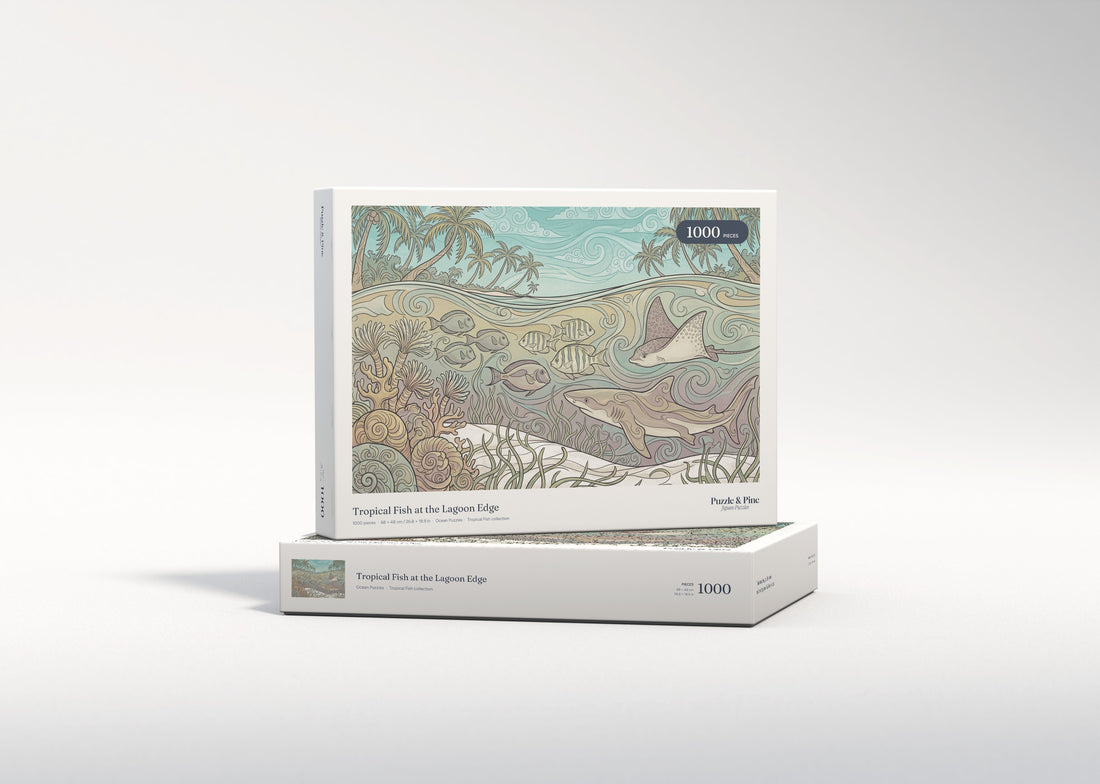 Tropical Fish at the Lagoon Edge jigsaw puzzle - gift box