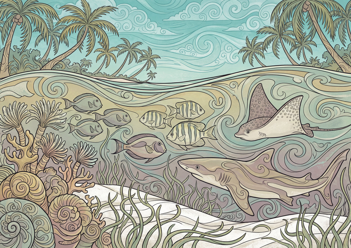 Tropical Fish at the Lagoon Edge jigsaw puzzle
