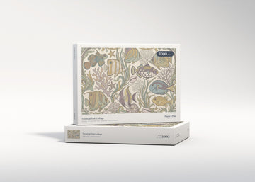 Tropical Fish Collage jigsaw puzzle - gift box