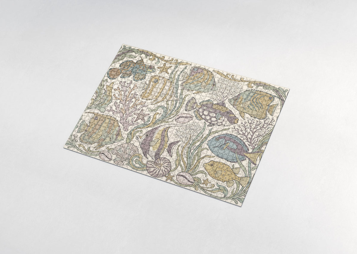 Tropical Fish Collage jigsaw puzzle - assembled puzzle