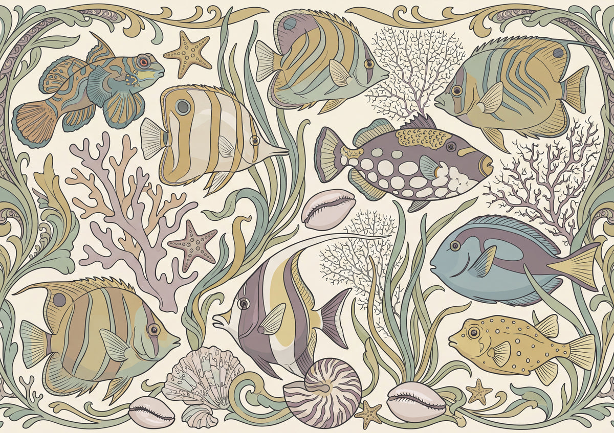 Tropical Fish Collage jigsaw puzzle