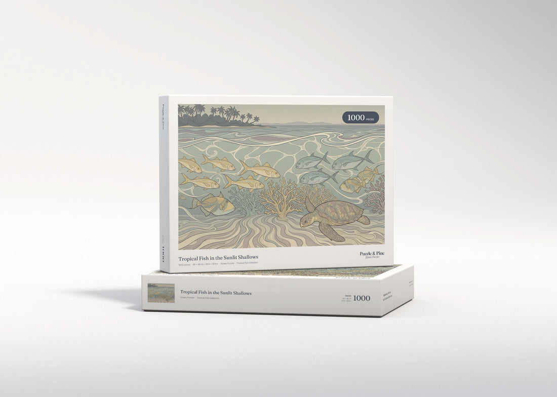 Tropical Fish in the Sunlit Shallows jigsaw puzzle - gift box