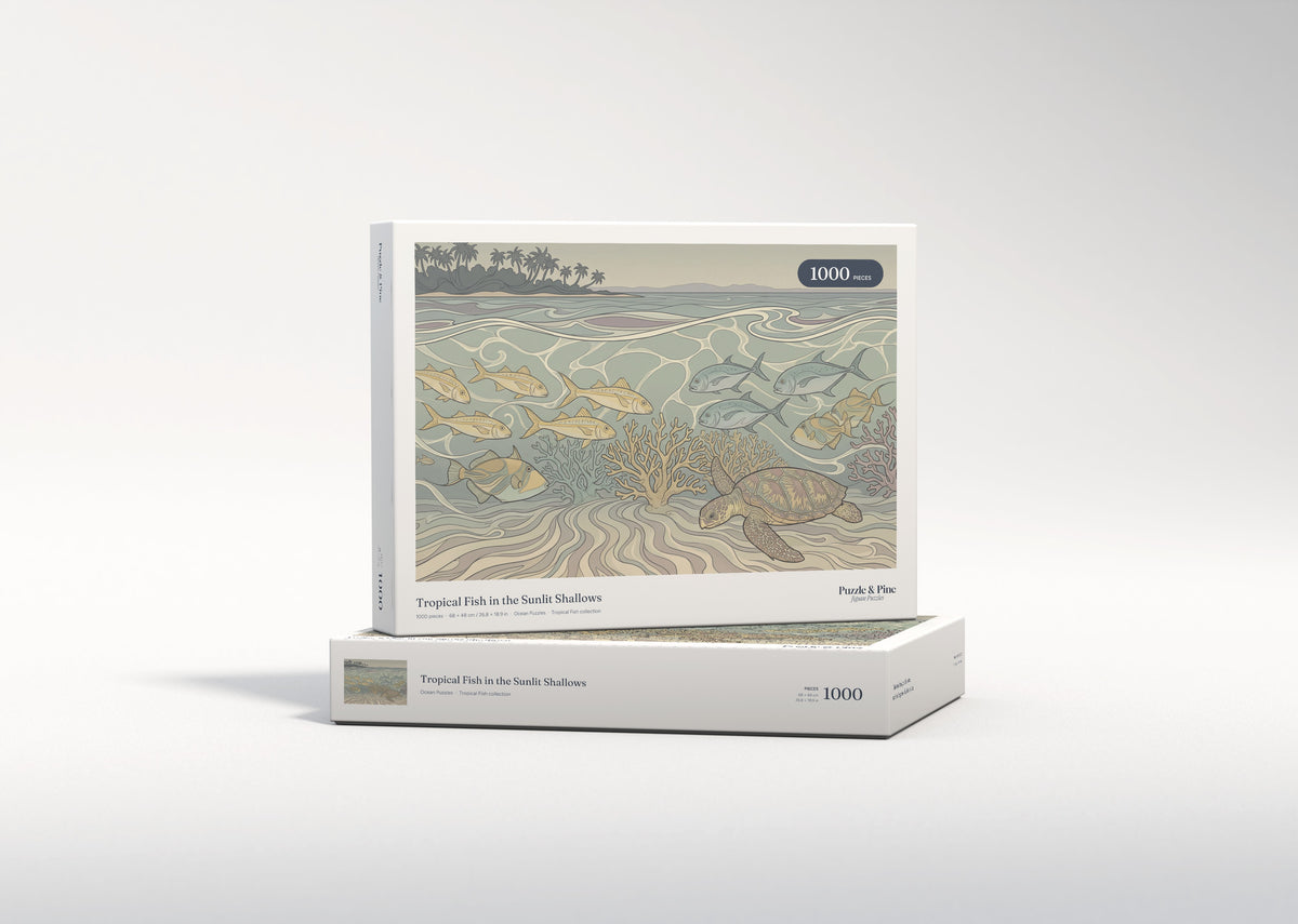 Tropical Fish in the Sunlit Shallows jigsaw puzzle - gift box
