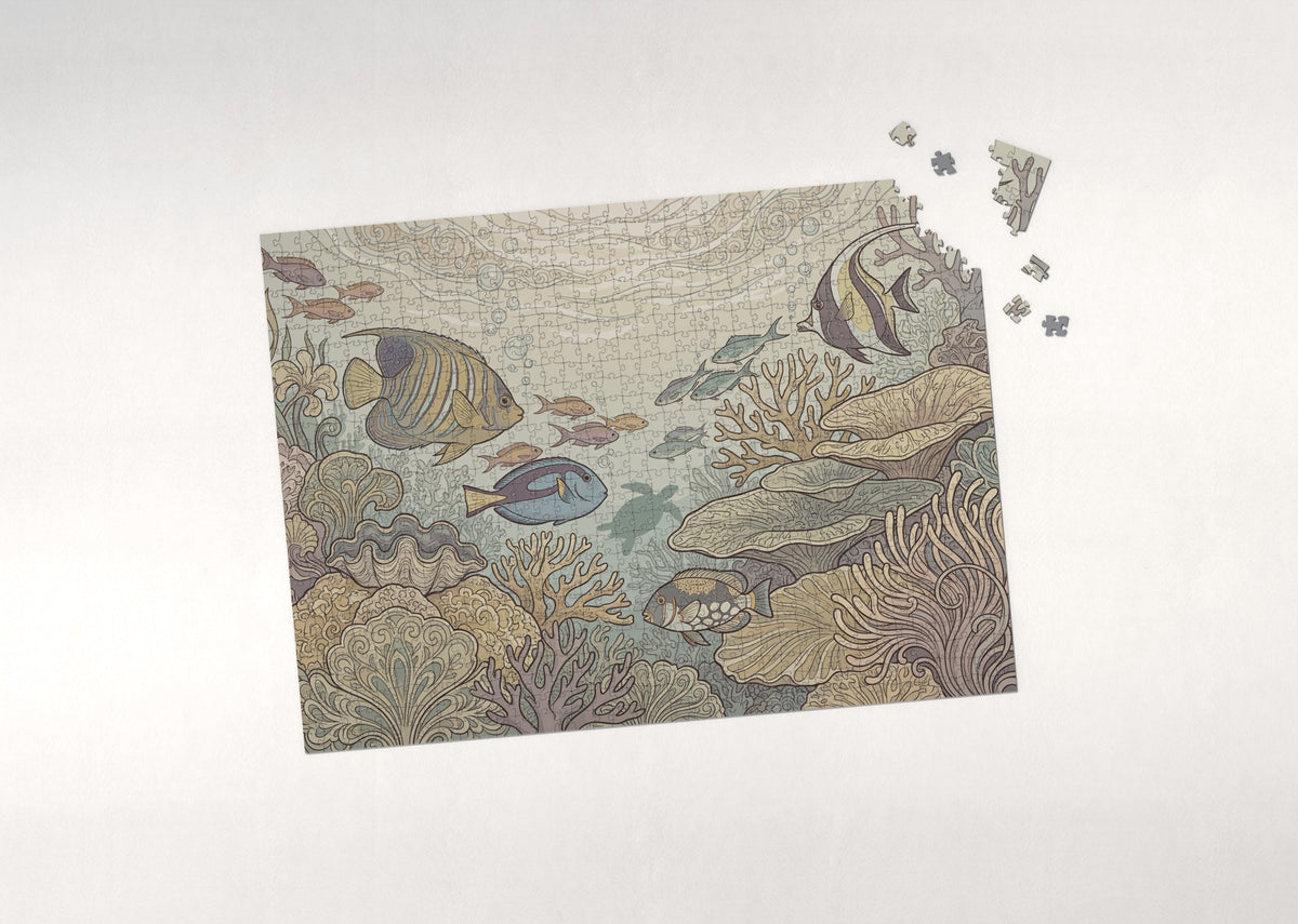 Tropical Fish of the Coral Reef jigsaw puzzle - puzzle with loose pieces