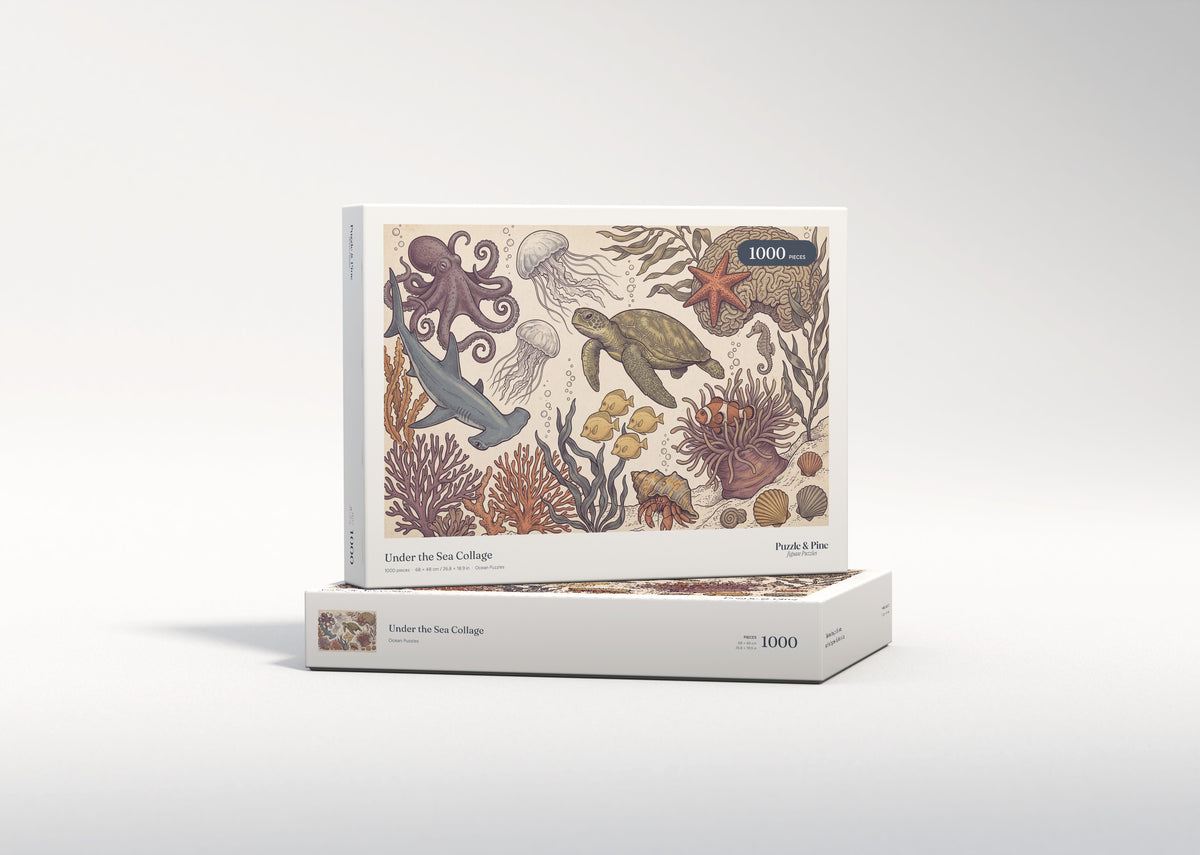 Under the Sea Collage jigsaw puzzle - gift box