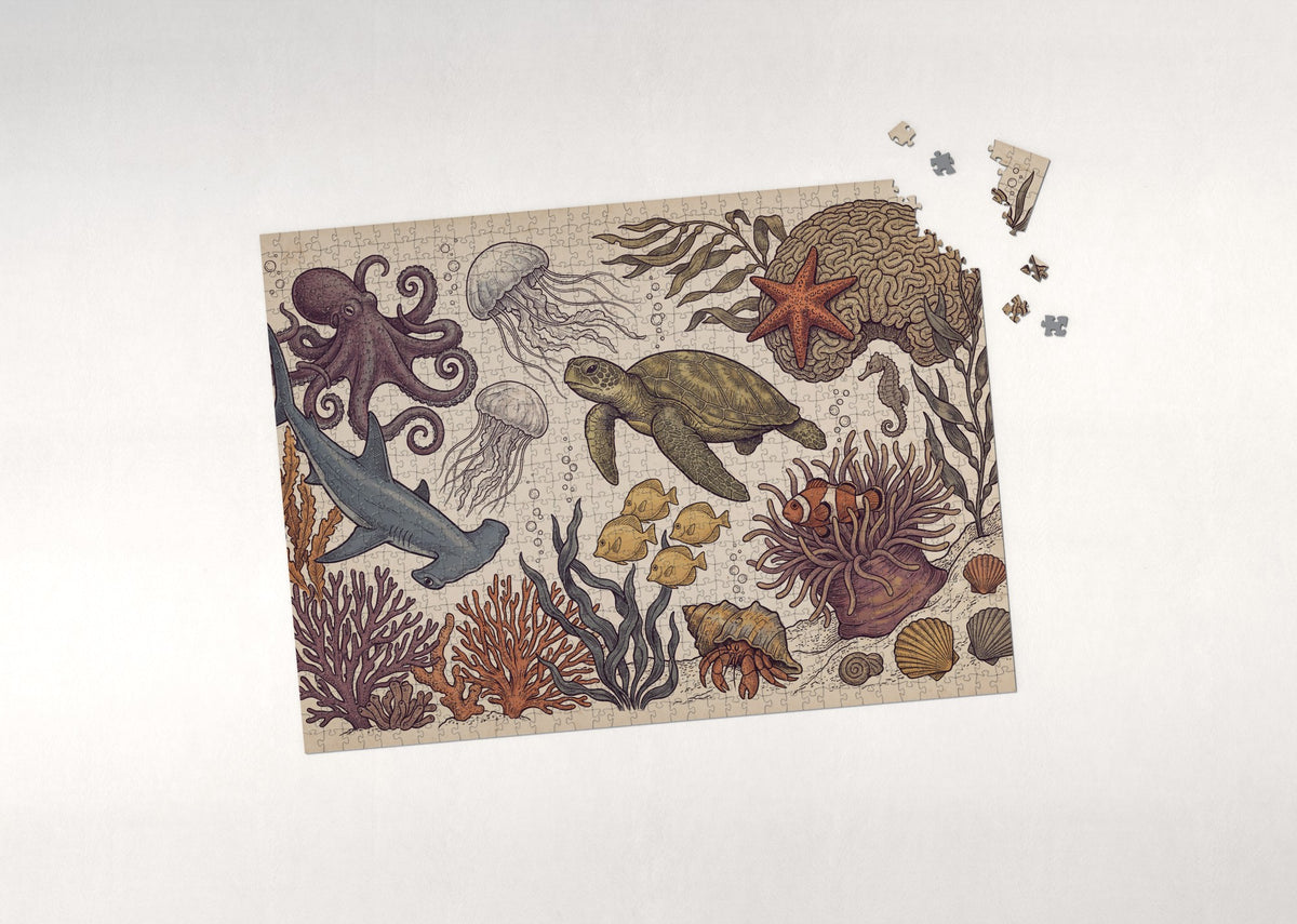 Under the Sea Collage jigsaw puzzle - puzzle with loose pieces
