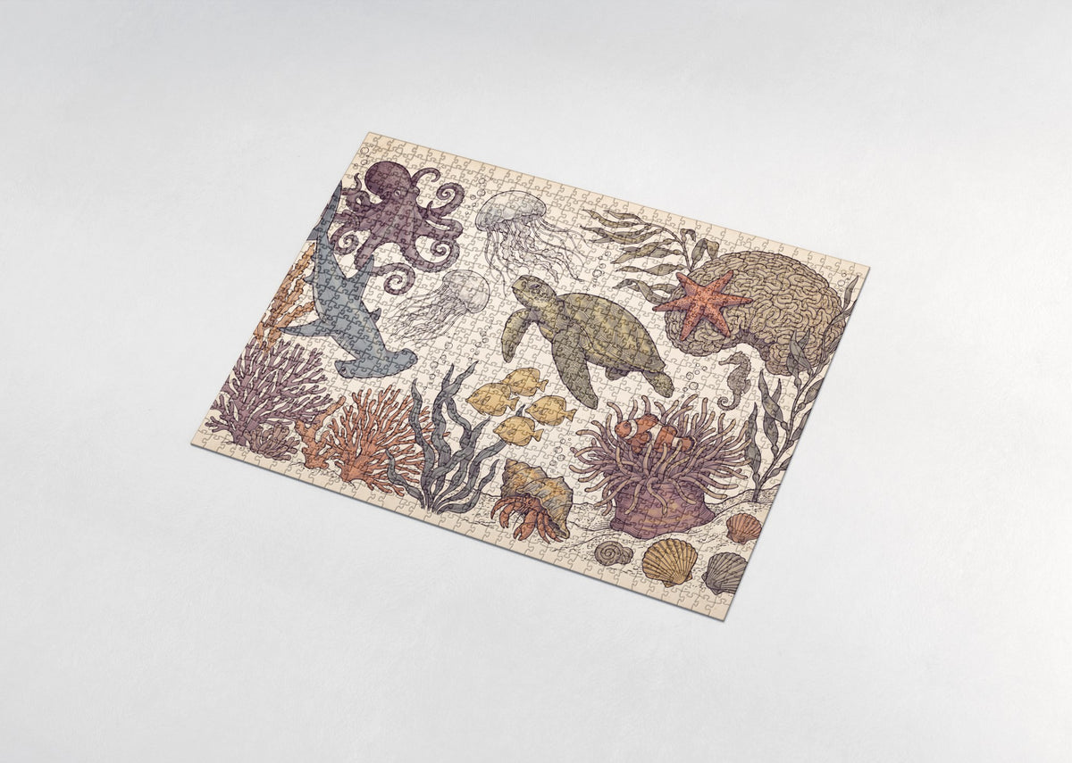 Under the Sea Collage jigsaw puzzle - assembled puzzle