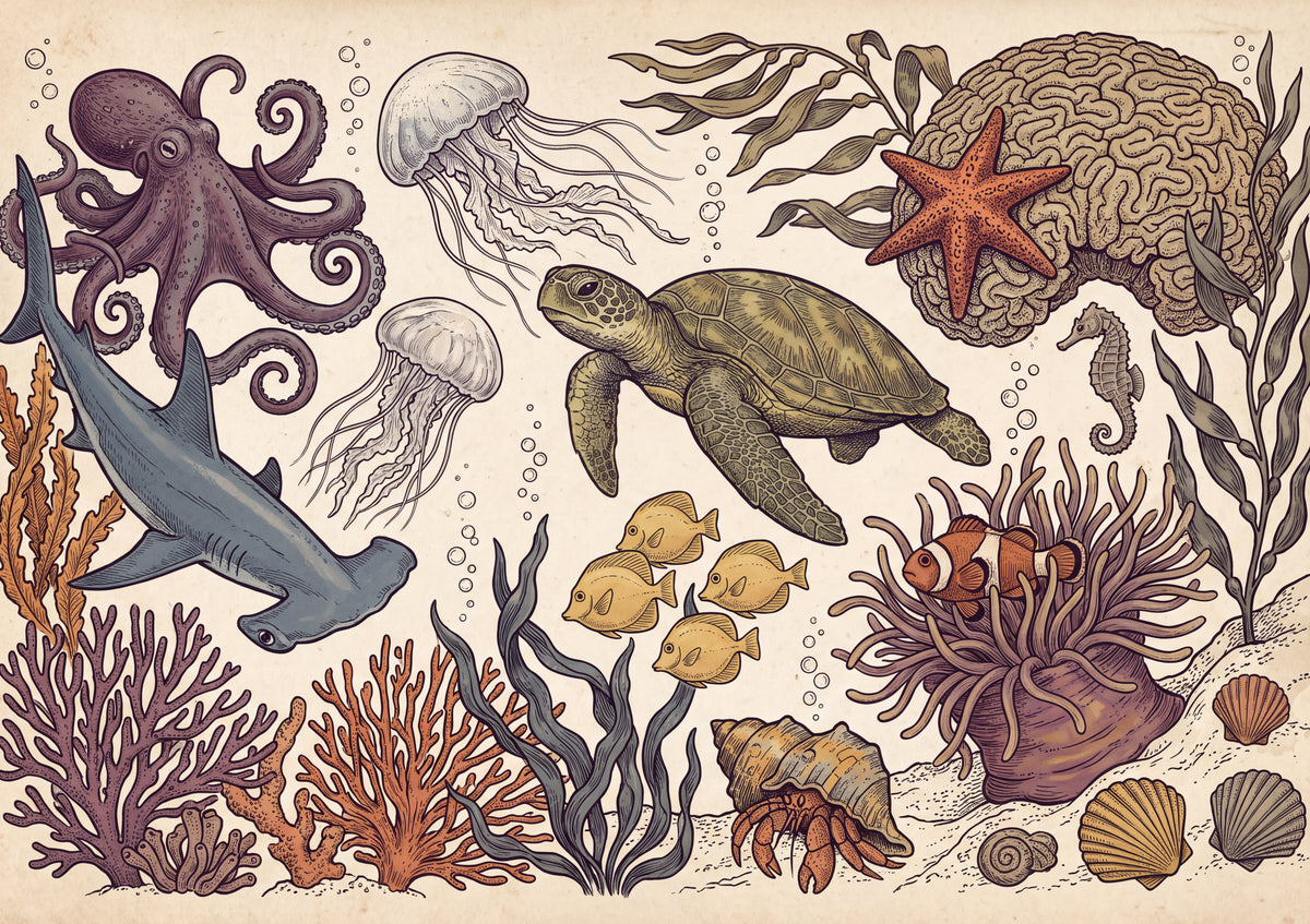 Under the Sea Collage jigsaw puzzle