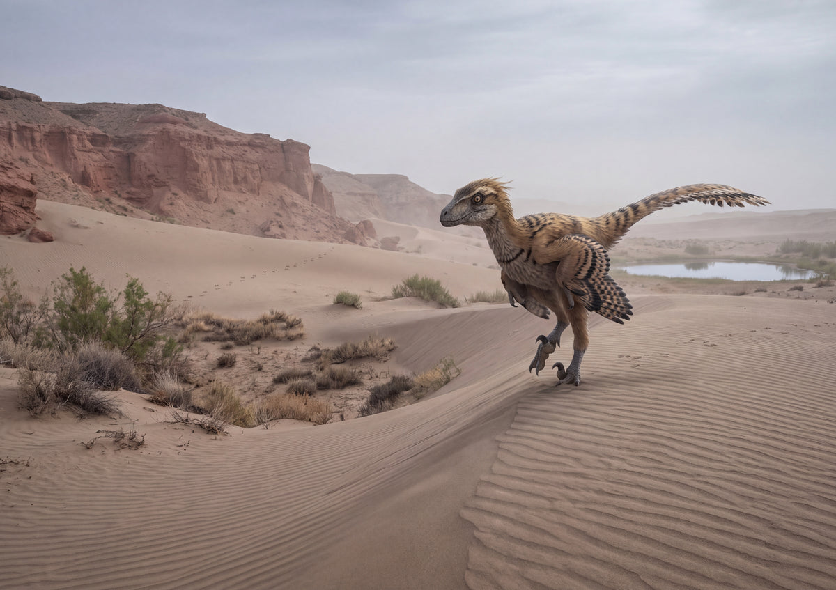 Velociraptor in the Desert Dunes jigsaw puzzle