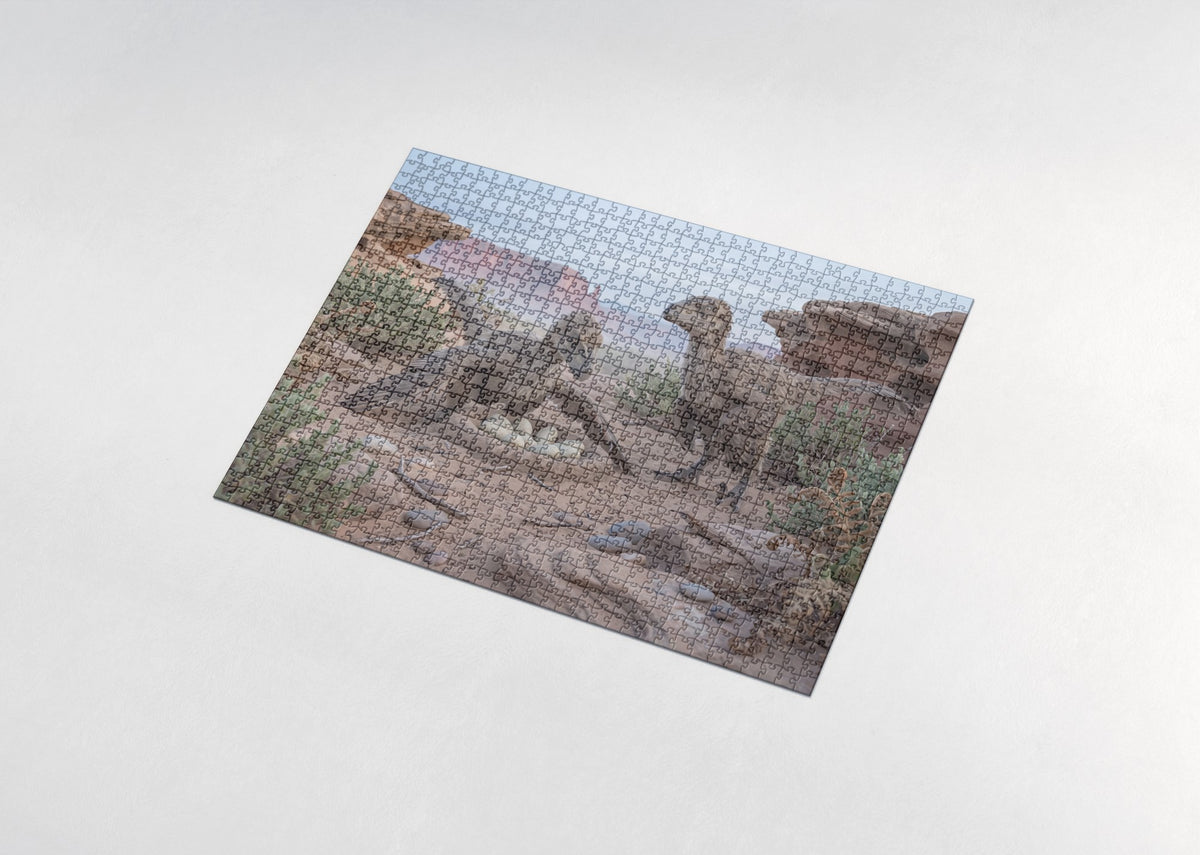 Velociraptors at the Nest jigsaw puzzle - assembled puzzle