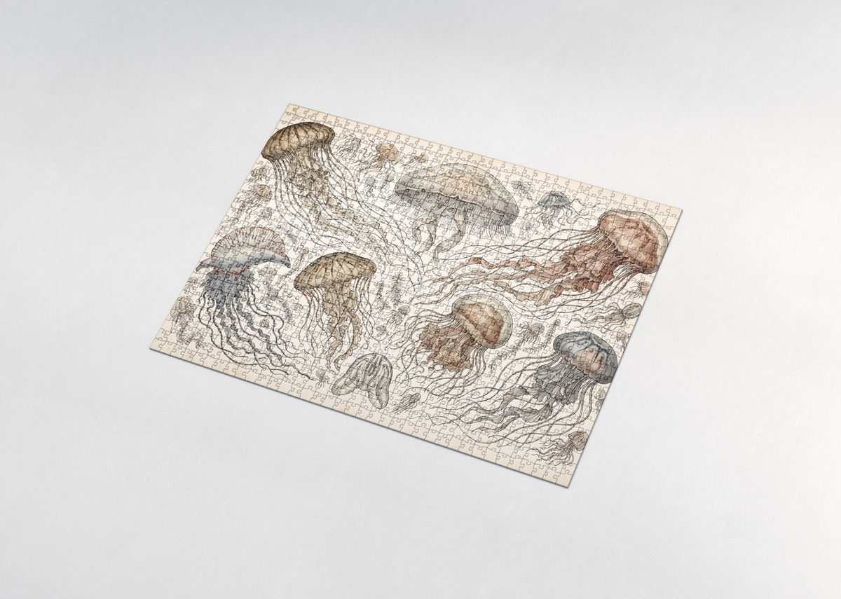 Vintage Jellyfish Illustration jigsaw puzzle - assembled puzzle