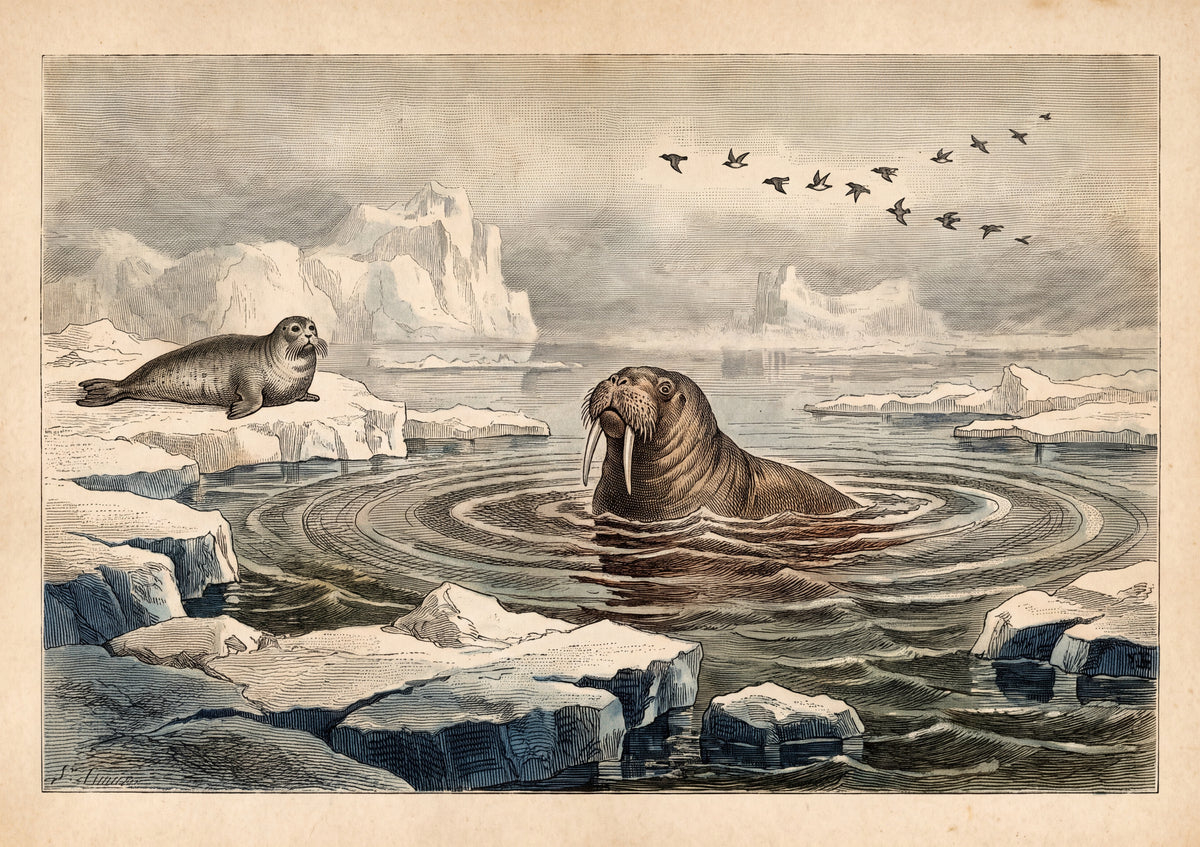 Walrus Among the Drifting Ice jigsaw puzzle
