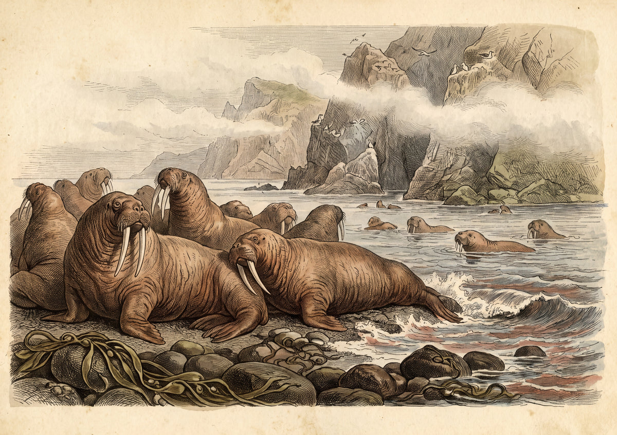 Walrus Colony on the Rocky Beach jigsaw puzzle