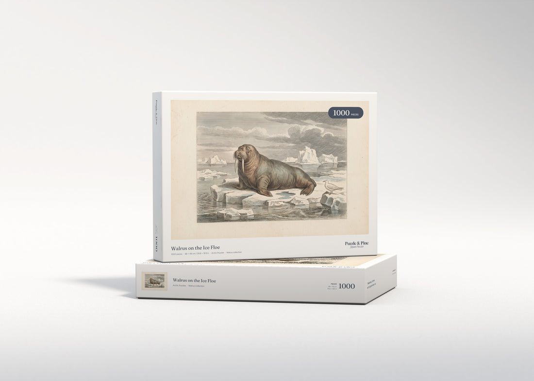 Walrus on the Ice Floe jigsaw puzzle - gift box