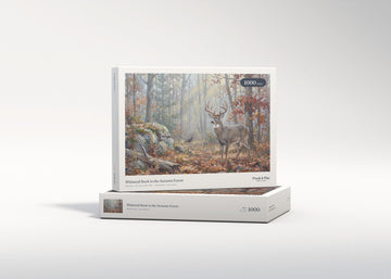 Whitetail Buck in the Autumn Forest jigsaw puzzle - gift box