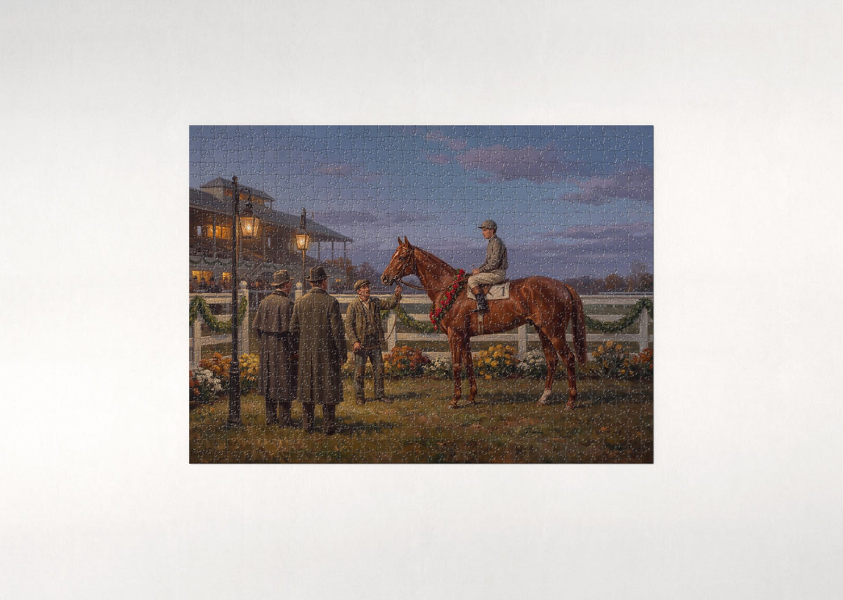 Winner's Circle at Twilight jigsaw puzzle - flat puzzle