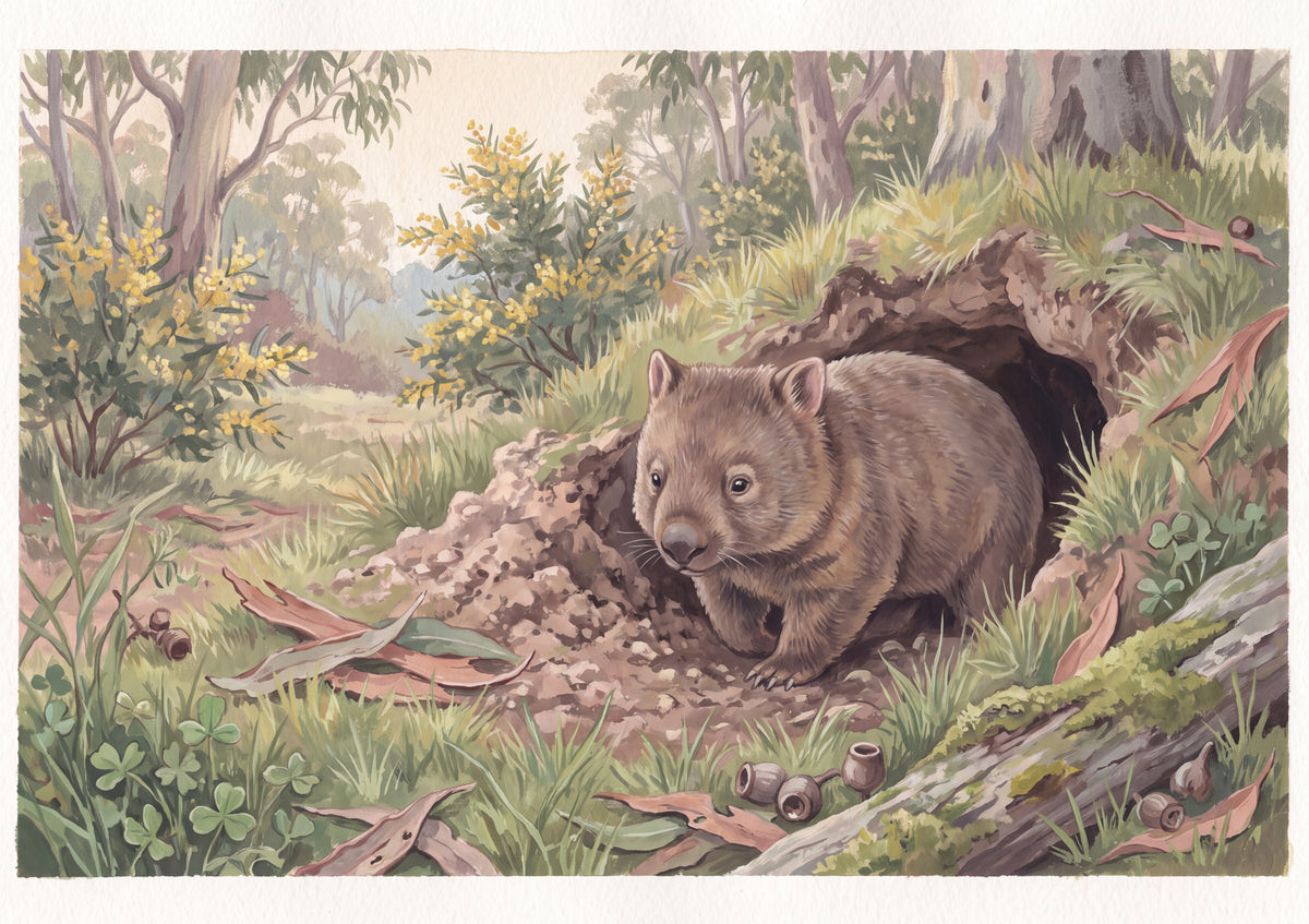 Wombat at the Burrow Entrance jigsaw puzzle