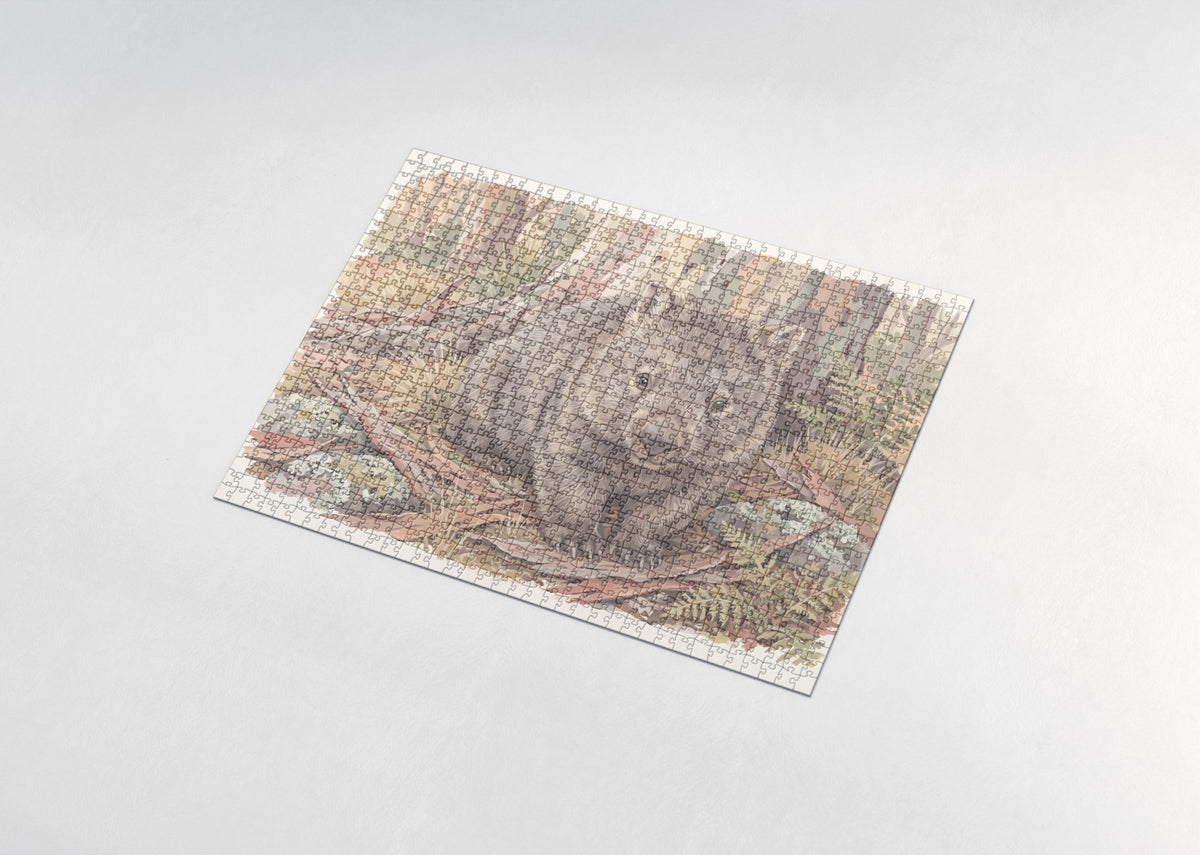 Wombat Portrait jigsaw puzzle - assembled puzzle