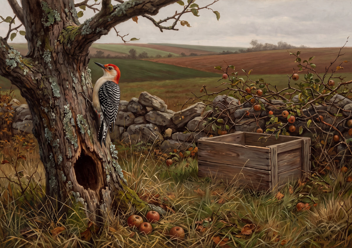 Woodpecker at the Old Apple Tree jigsaw puzzle