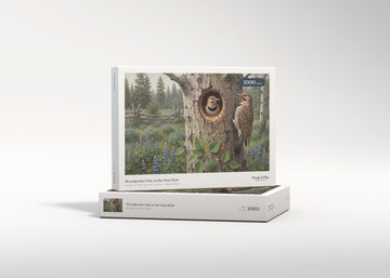 Woodpecker Pair at the Nest Hole jigsaw puzzle - gift box
