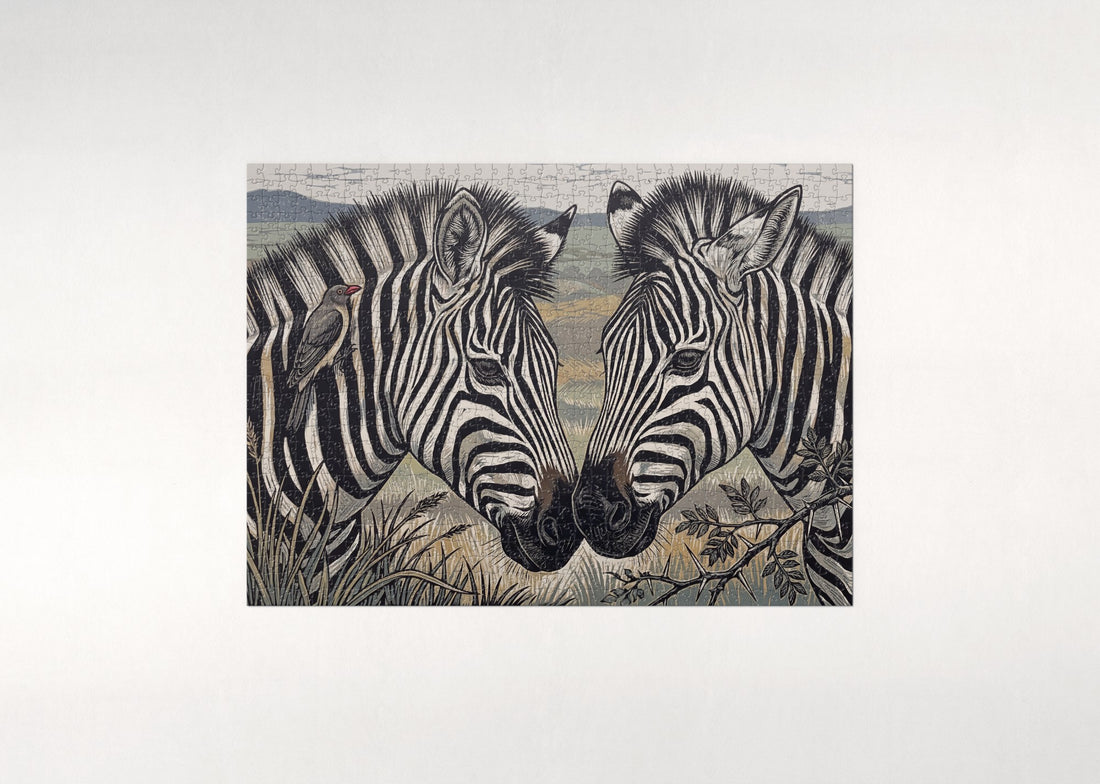 Zebra Stripes Portrait jigsaw puzzle - gift box