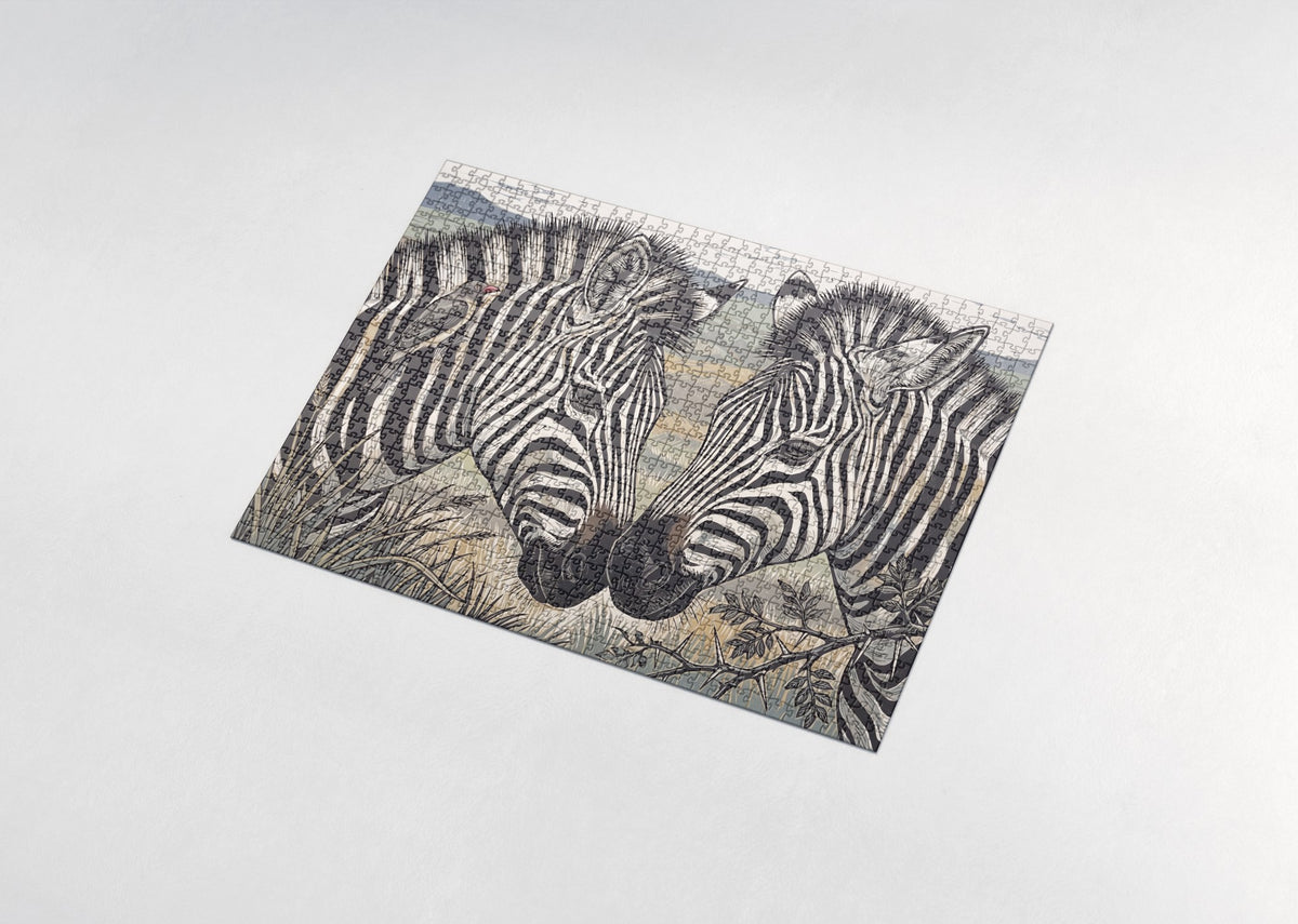 Zebra Stripes Portrait jigsaw puzzle - assembled puzzle